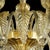 Contemporary luxury murano glass chandelier with leaves full of gold. bright and lively chandelier in muarno glass, a...
