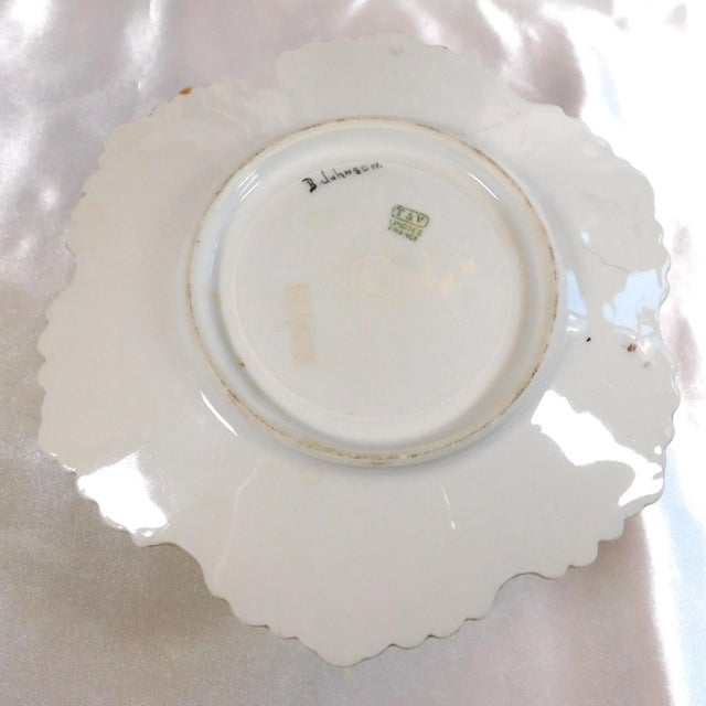 Ceramic 1920s Signed Yellow Tressemanes & Vogt Gravy Boat With Attached Underplate For Sale - Image 7 of 7