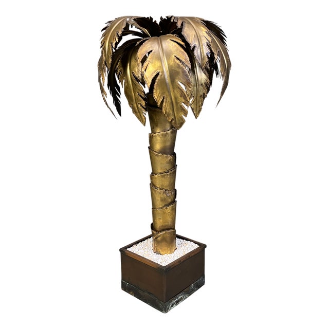 Palm Tree Floor Lamp from Maison Jansen, 1970s For Sale