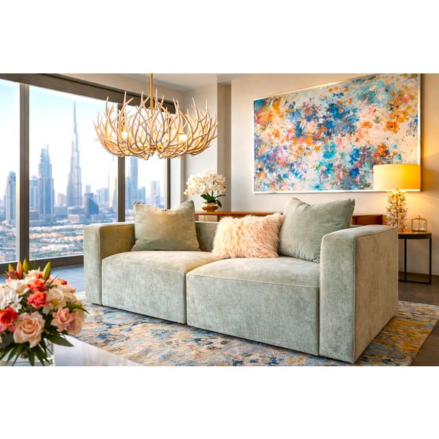 The Falco 2pc Modular Sofa is a great design for any interior concept. Produced from a solid alder frame and upholstered...