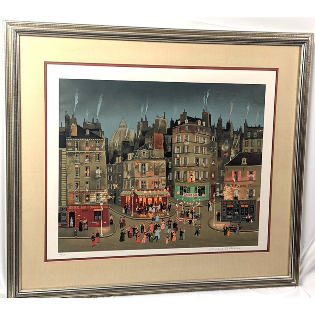 Late 20th Century Michel Delacroix "Le Grand Bal" Pencil Signed & Numbered Limited Edition Lithograph 146/150, Professionally Framed For Sale - Image 10 of 16