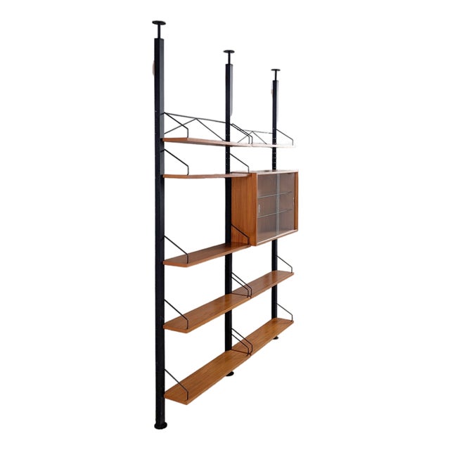 Mid-Century Modern Wall Unit in Teak by Poul Cadovius, 1960 For Sale