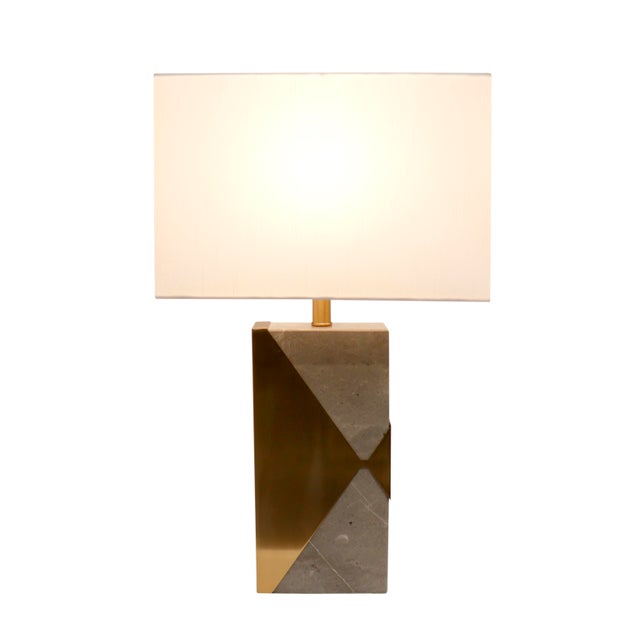 Pasargad Home Triumph Marble Table Lamp For Sale - Image 4 of 8