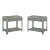 Pair of Grey Art Deco Style Nightstands For Sale