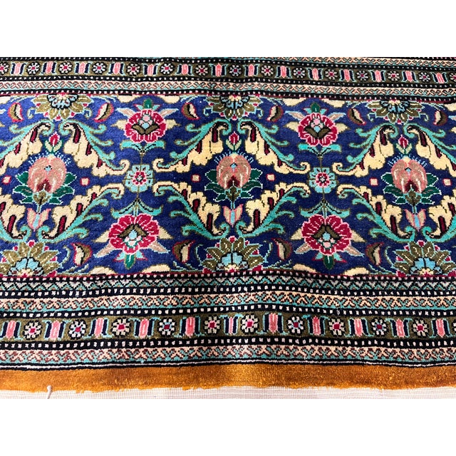 Persian Extremely Fine Persian Silk Qum Rug 6'4" X 6’5” For Sale - Image 3 of 11
