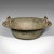 This is an antique ceremonial bowl. A Chinese, patinated brass twin handled dish, dating to the late Victorian period,...