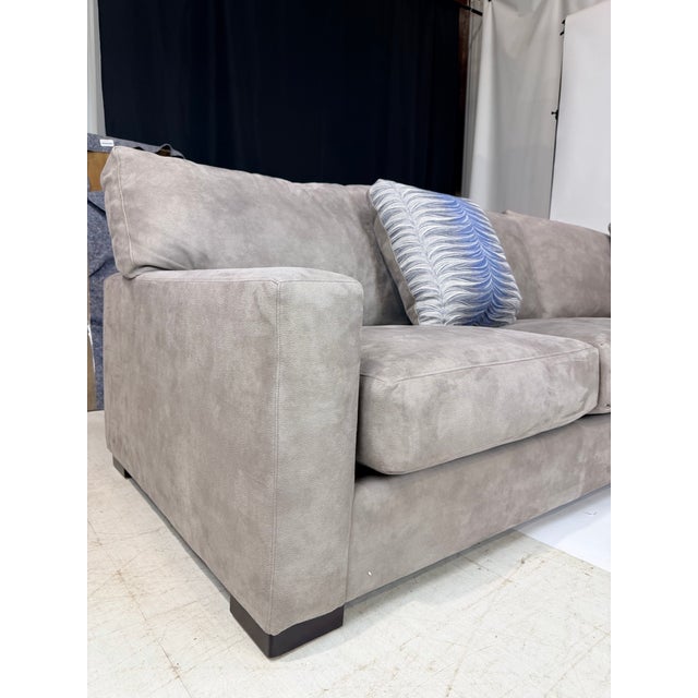 Paladin 3-Piece 6-Seater Taupe Microfiber Sectional For Sale In New York - Image 6 of 10