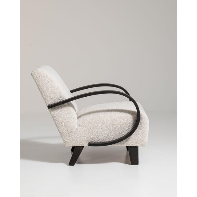Mid 20th Century Czech Republic Ivory Wood Armchair For Sale - Image 15 of 15