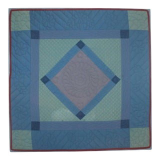Antique Quilts, Amish Crib Quilt Mounted For Sale