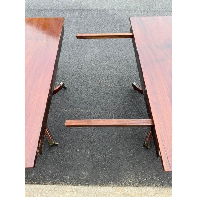 Antique American 2 Pedestal Mahogany Dining Table Early 19th Century For Sale - Image 12 of 14