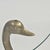 Rosenthal Netter Vintage Brass Swan Coffee Table With Round Glass Top For Sale - Image 4 of 14
