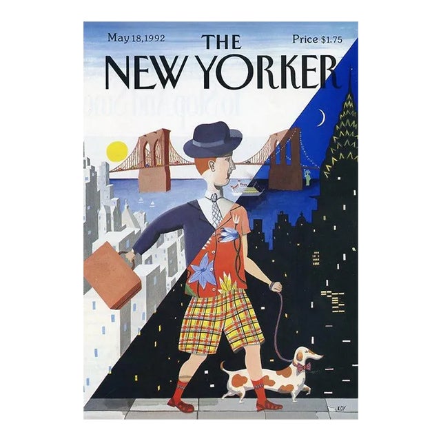 1992, New Yorker Magazine Cover, May 18 (Kathy Osborn Young), Original Vintage Cover, City Life, Dogs For Sale