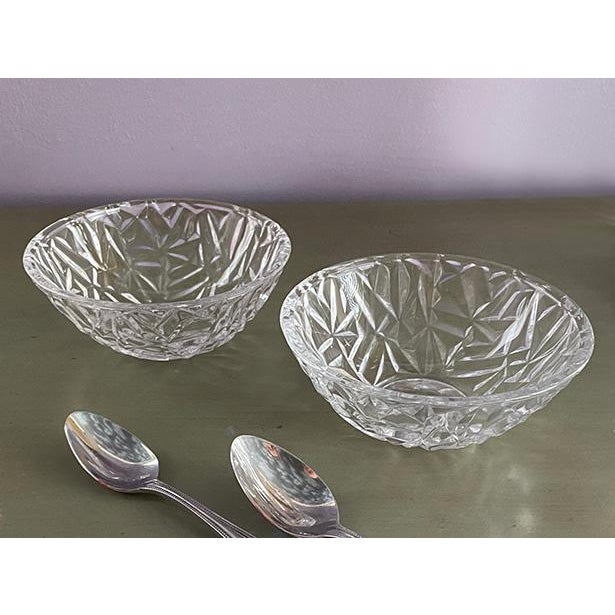 Mid-Century Modern Tiffany & Co. 'Crackle' Crystal Bowls- a Pair For Sale - Image 3 of 6
