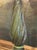 Pair of Vintage Murano Green Glass Lamps For Sale - Image 4 of 5
