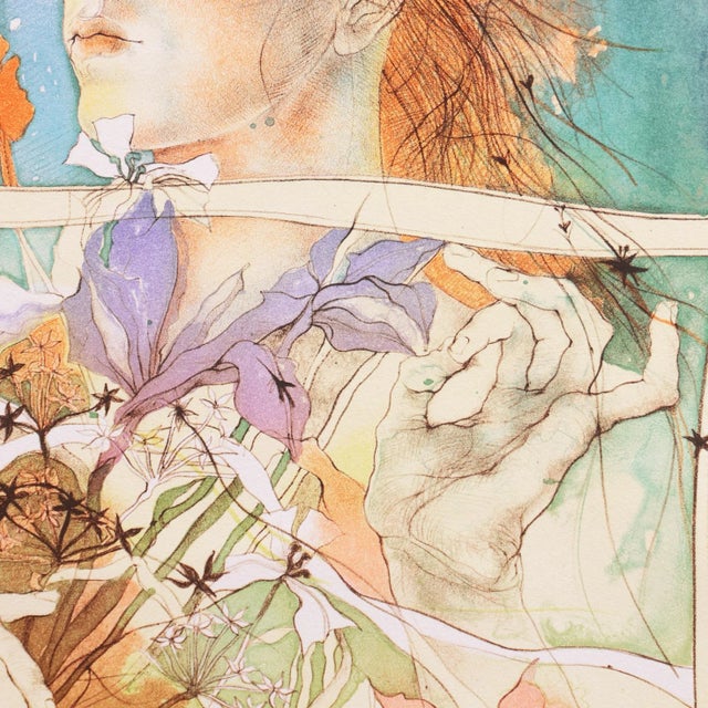 1980s 'Morning' by Dagmar Mezricky, 1989, Czechoslovak Modernist Figural, Prague Academy of Arts, Bratislava For Sale - Image 5 of 10