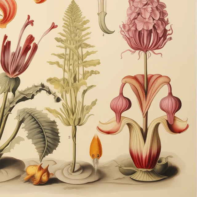 2020s 13" X 9" 'Garden Flowers' Botanical Print, 'Hortus Floridus' Style, Unframed For Sale - Image 5 of 6