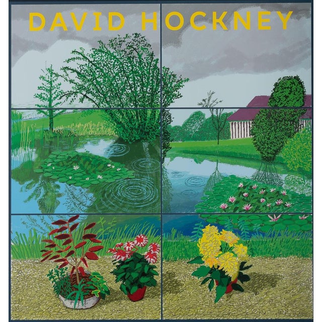 David Hockney (1937) Waterlilies in the Pond Original color poster after the 2021 artwork On poster paper, 50 x 70 cm...