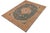 Shabby Chic Shabby Chic 1990's Vintage Teal/Brown Wool Rug - 9'8'' X 12'9'' For Sale - Image 3 of 10