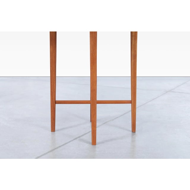 Danish Modern Teak Nesting Table by Carlo Jensen for Poul Hundevad, 1960s For Sale - Image 11 of 12