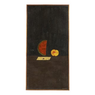 Henrique Silva, Composition, 1970s, Oil on Canvas For Sale