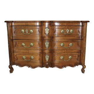 Louis XV Style Commode in Walnut and Cherry Wood, 1700s For Sale