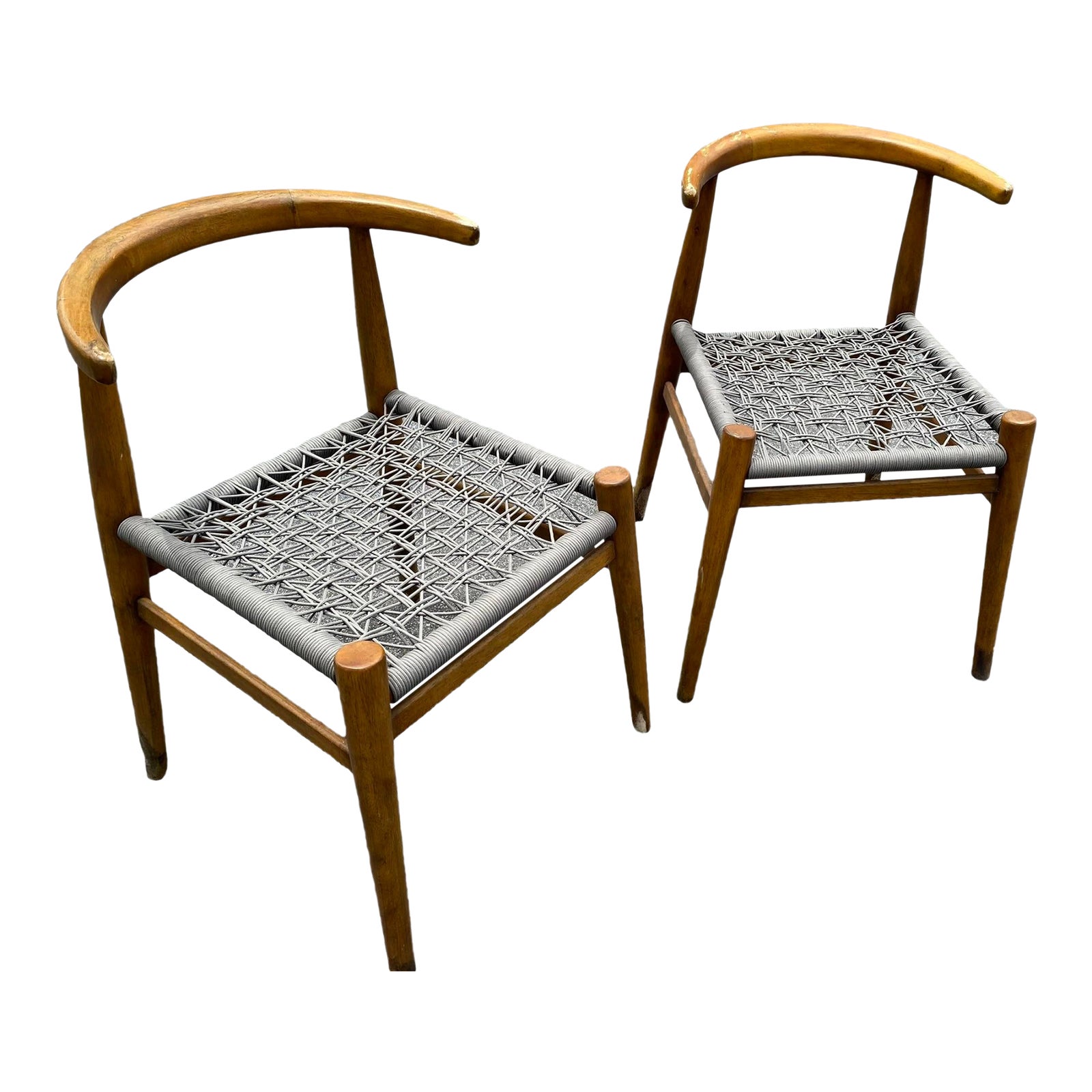 Pair of John Vogel West Elm Mid Century Style Dining Chairs Chairish