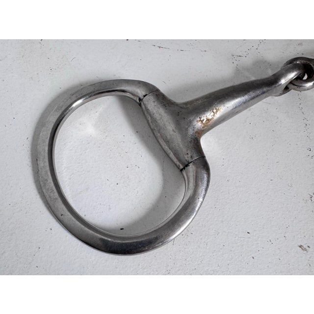 Vintage Equestrian Silver Hinged Snaffle Hit For Sale In Charleston - Image 6 of 9