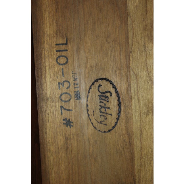 Stickley Cherry Mission Trestle Table For Sale - Image 17 of 18