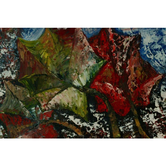Rune Thiel, Abstract Leafs, 1960s, Oil on Canvas For Sale - Image 9 of 11