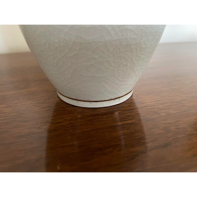 Vintage Late 20th Century Satsuma Vase With Butterflies and Brightly Colored Flowers For Sale - Image 10 of 13