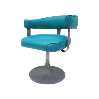 Pierre Paulin Style Tulip Aluminum Base Desk Chair For Sale