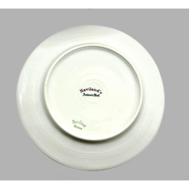 Mid 20th Century Limoges Haviland Autumn Leaf Gold Trim Dessert Plates - Set of 10 For Sale - Image 5 of 9