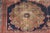 Brick Red Large Antique Persian Malayer Rug Navy Field Medallion Floral Design Rug For Sale - Image 8 of 15