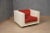 1960s Mod. Saratoga White and Red Armchair by Massimo Vignelli, 1964 For Sale - Image 5 of 12