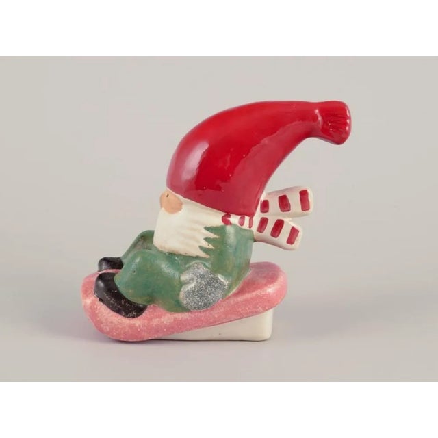 Ceramic Candlestick by Lisa Larson for Gustavsberg, Late 20th Century For Sale - Image 5 of 7