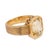 1950s 1950s Gia 8.00 Carat Ceylon No Heat Yellow Sapphire 18k Yellow Gold Bezel Set Ring, Size 6 For Sale - Image 5 of 7