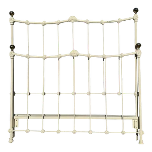 Enameled White Iron Bed- Full Size