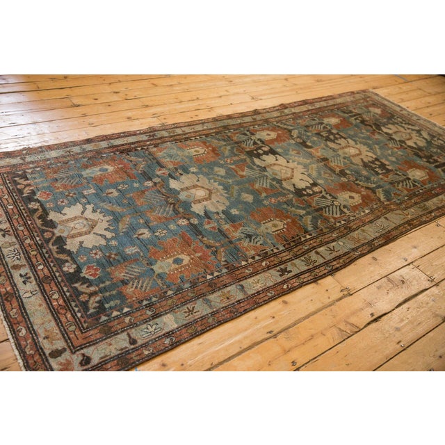 1920s Antique Persian Mehreban Palmette Wool Rug Runner For Sale In New York - Image 6 of 16