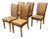 Modern Parsons-Style Dining Chairs, Set of Five For Sale