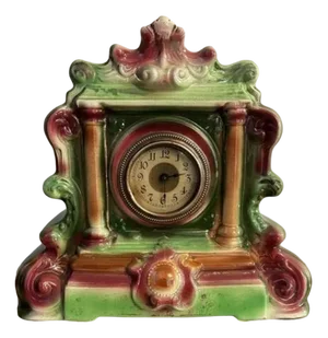 Staffordshire Mantle Clock, 1900s