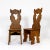 Early 20th Century Sculptural Hand Carved Fir Chairs - a Pair For Sale - Image 13 of 13