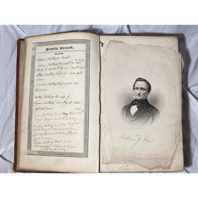 Scott’s Bible 1832 Family Bible of Early American Northrop. Northrup Ancestors (The Line of Cyrus, B. 1773) &This Branch of the Bostwick Family. For Sale - Image 11 of 12