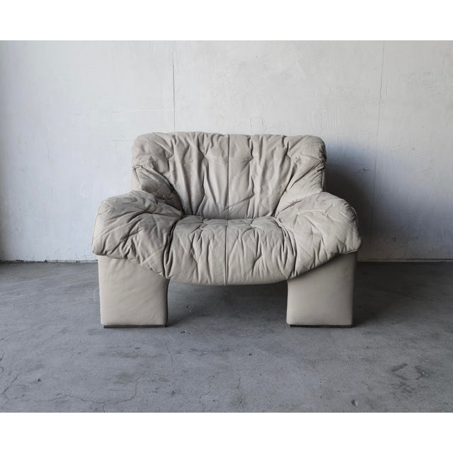 Contemporary 1970s Post Modern Leather Chair by Intertime Switzerland For Sale - Image 3 of 9