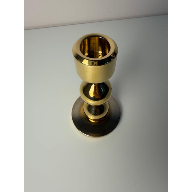 Gold 24-Karat Gold-Plated Candlestick by Hugo Asmussen for Asmussen Design For Sale - Image 8 of 11