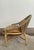 McGuire Modern Rattan and Leather Lounge Chair, Labeled For Sale - Image 10 of 13