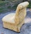 Pair Scroll-Back Slipper Chairs in Yellow Floral Damask Brocade, Pair For Sale In Raleigh - Image 6 of 8