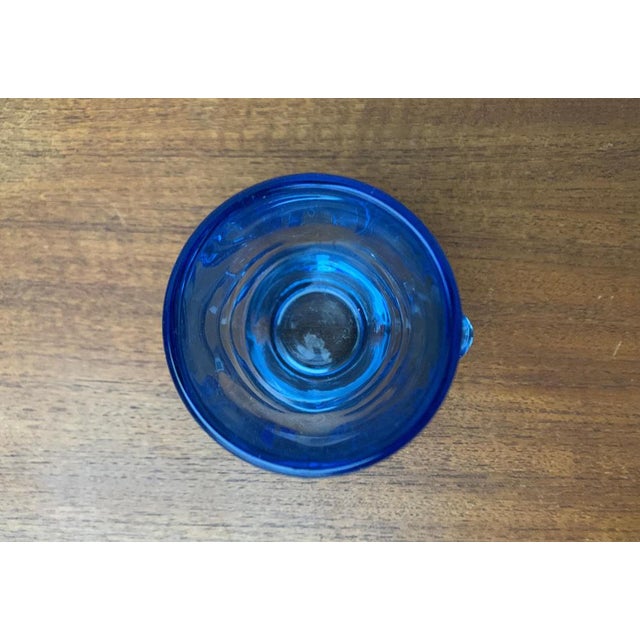 Mid-Century Modern Mid-Century Model 20064 Blue Glass Vase by Vladislav Urban for Hermanova Hut, 1960s For Sale - Image 3 of 18