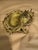 Antique French Brass Inkwell & Stand For Sale - Image 4 of 7