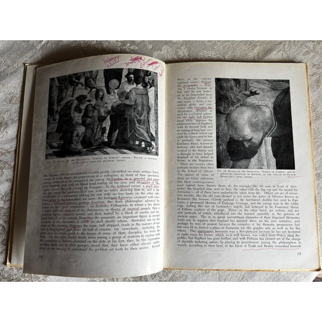 Paper The “Stanze” of Raphael. 1953. Art History. 61 Color and Black & White Reproductions in a Softcover Book. For Sale - Image 7 of 12