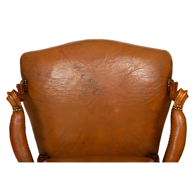 Pair of French Louis XV Carved Fauteuils Arm Chairs by Louis Cresson Ca. 1750 For Sale - Image 17 of 18